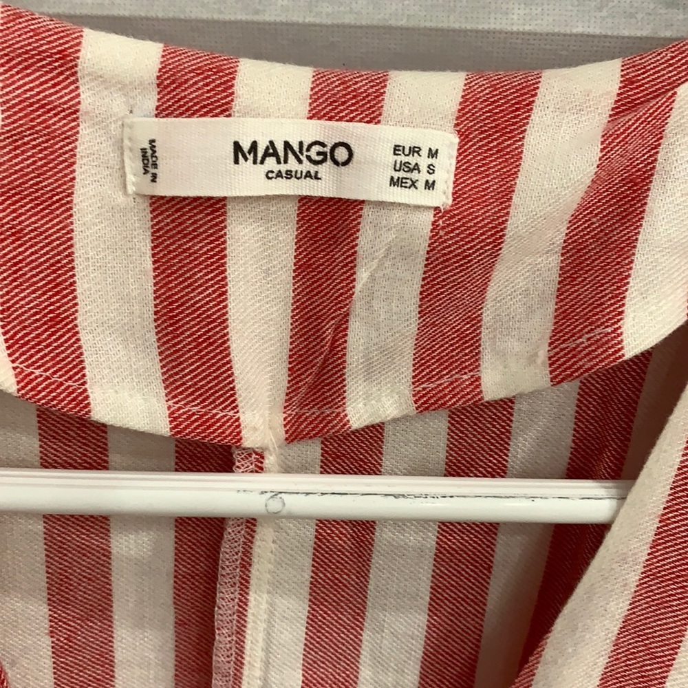 V- neck striped Mango Dress.‼️SOLD‼️